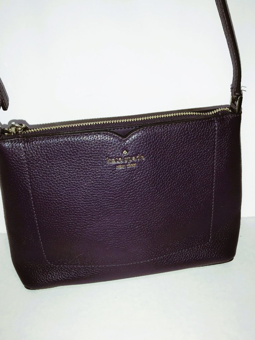 Purple Kate Spade Harlow Leather Crossbody Bag